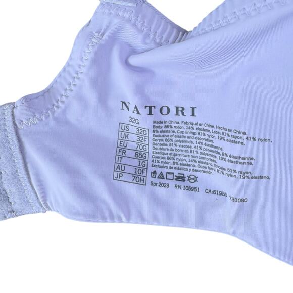 Natori 731080 Violet Rose Dream Custom Coverage Underwire Bra – 32G - Picture 7 of 7
